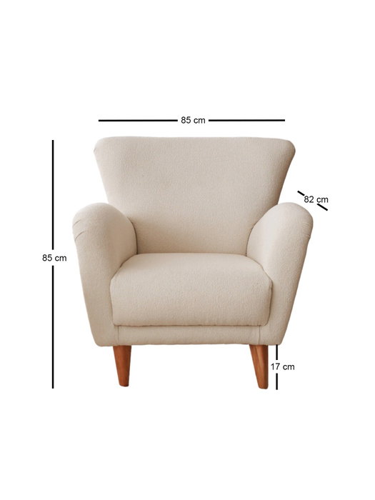 Atelier Del Sofa Sillón Orejero Teddy Blanco Atelier Del Sofa Sillón Orejero Teddy Blanco